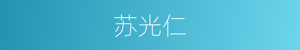 苏光仁的同义词