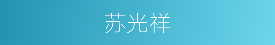 苏光祥的同义词