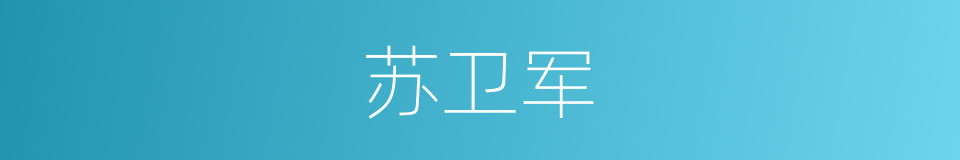 苏卫军的同义词