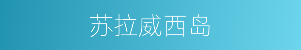 苏拉威西岛的同义词