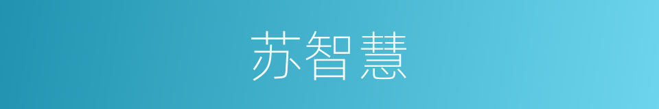 苏智慧的同义词
