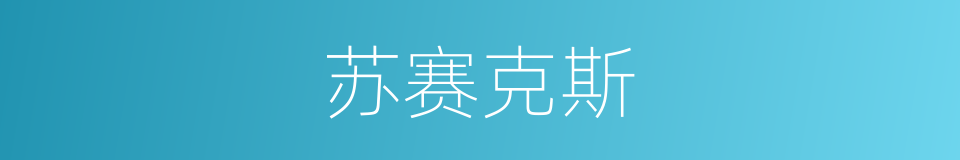 苏赛克斯的同义词