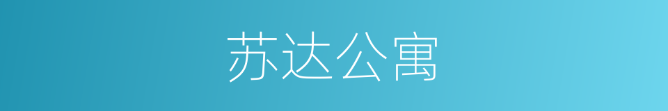苏达公寓的同义词