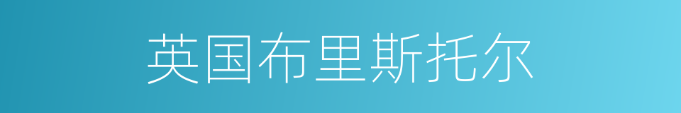 英国布里斯托尔的同义词