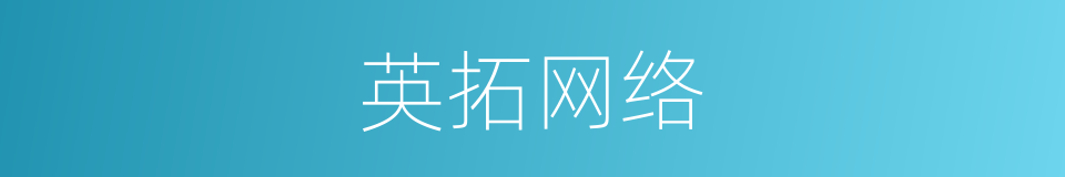 英拓网络的同义词