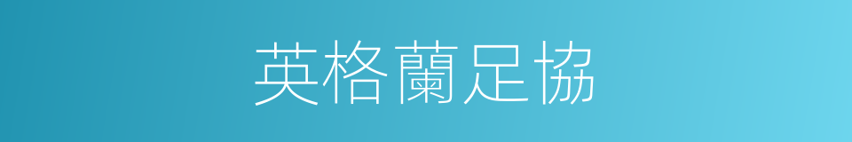 英格蘭足協的同義詞