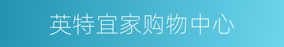 英特宜家购物中心的同义词