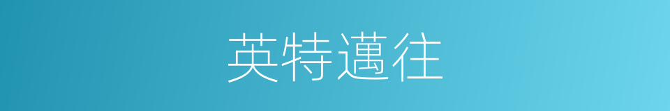 英特邁往的意思