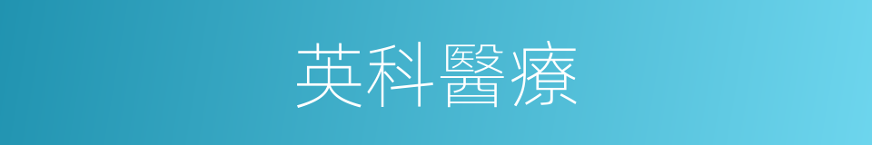 英科醫療的同義詞