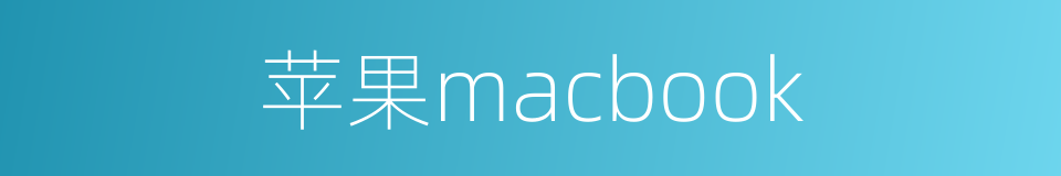 苹果macbook的同义词