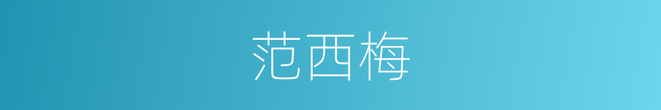 范西梅的同义词