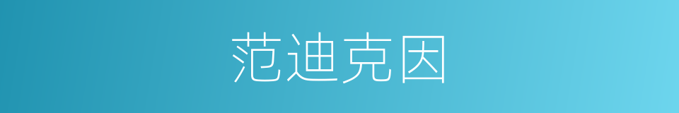 范迪克因的同义词