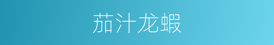 茄汁龙蝦的同義詞