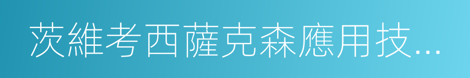 茨維考西薩克森應用技術大學的同義詞