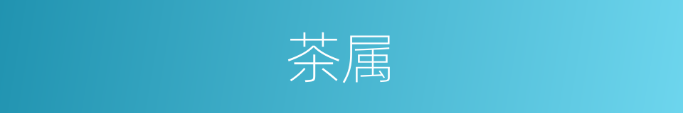 茶属的同义词