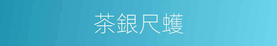 茶銀尺蠖的同義詞
