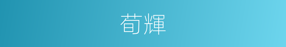 荀輝的同義詞