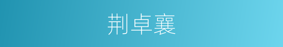 荆卓襄的同义词