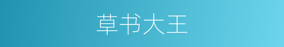 草书大王的同义词