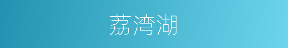 荔湾湖的同义词