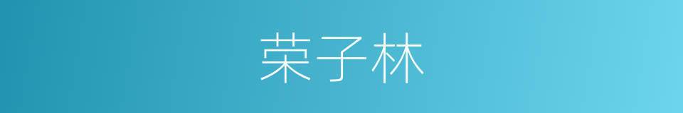 荣子林的同义词