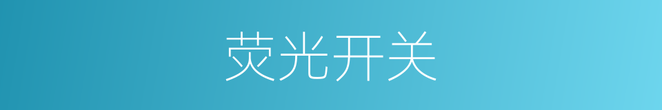 荧光开关的同义词