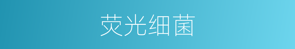荧光细菌的同义词