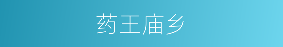 药王庙乡的同义词