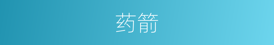 药箭的意思
