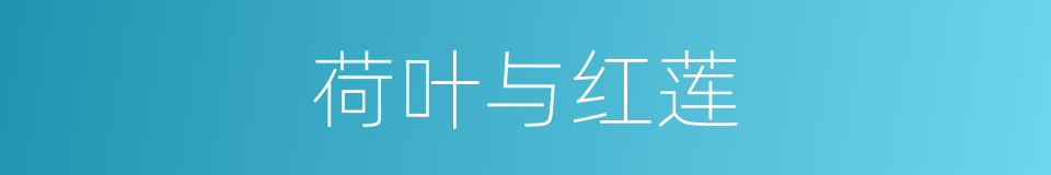 荷叶与红莲的同义词