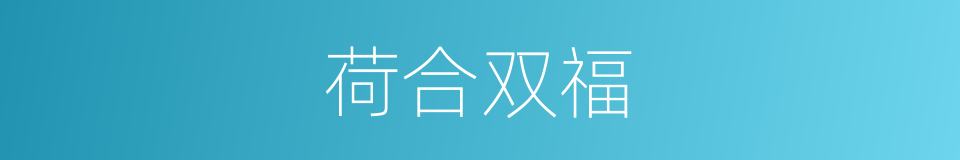 荷合双福的同义词