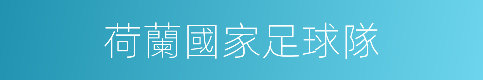 荷蘭國家足球隊的同義詞