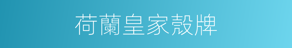 荷蘭皇家殼牌的同義詞