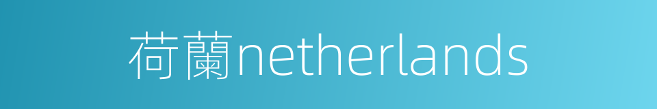 荷蘭netherlands的同義詞