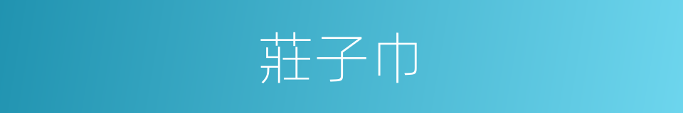 莊子巾的同義詞