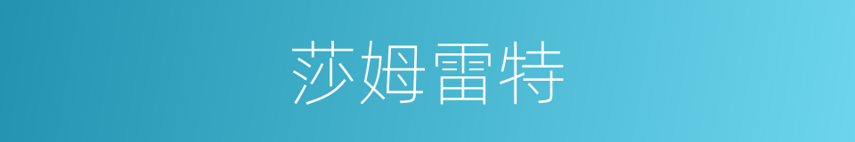 莎姆雷特的同义词