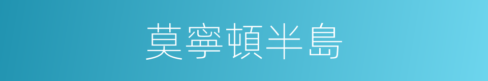 莫寧頓半島的同義詞