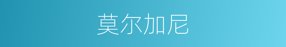 莫尔加尼的同义词