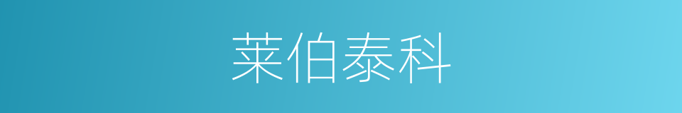 莱伯泰科的同义词