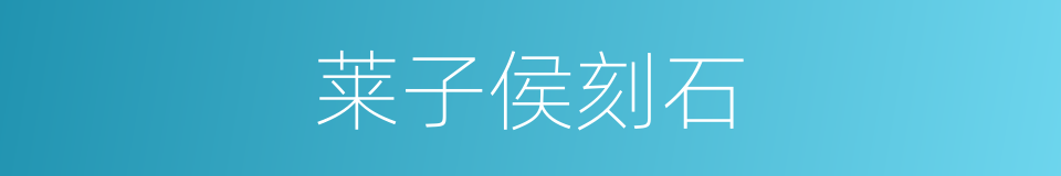 莱子侯刻石的同义词