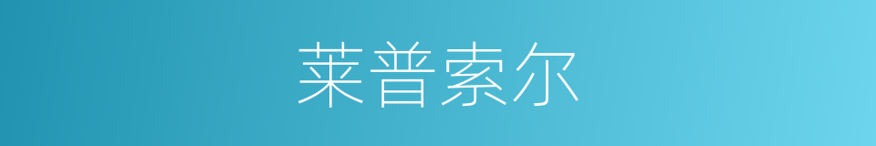 莱普索尔的同义词
