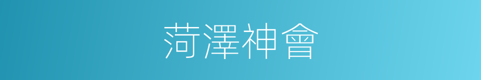 菏澤神會的同義詞