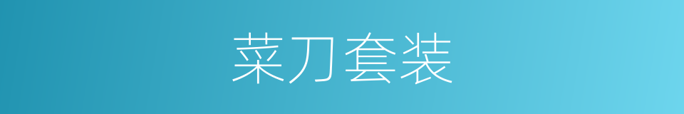 菜刀套装的同义词