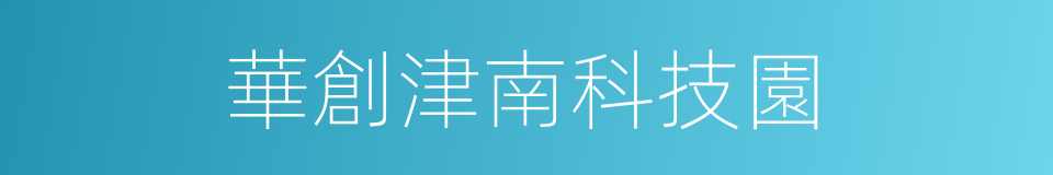 華創津南科技園的同義詞