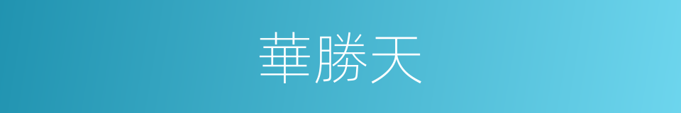 華勝天的同義詞