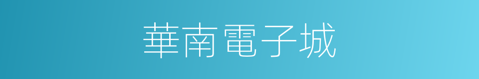 華南電子城的同義詞