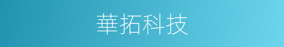 華拓科技的同義詞