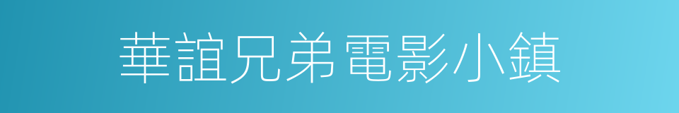 華誼兄弟電影小鎮的同義詞