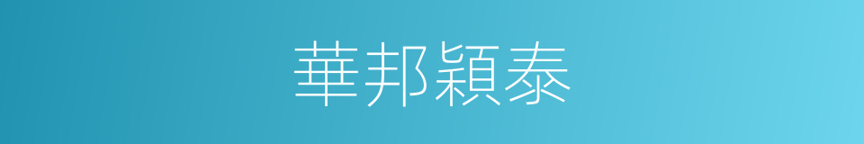 華邦穎泰的同義詞