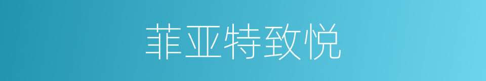 菲亚特致悦的同义词